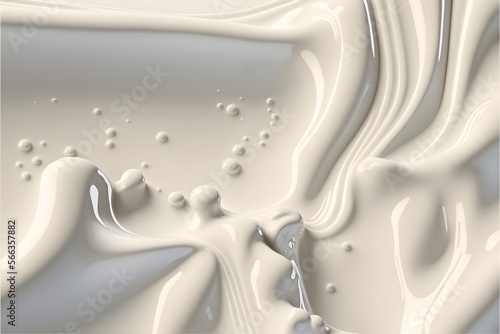 Milk texture background. Generative AI.