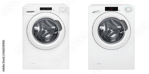 Canvas Print front image of a front load washing machine