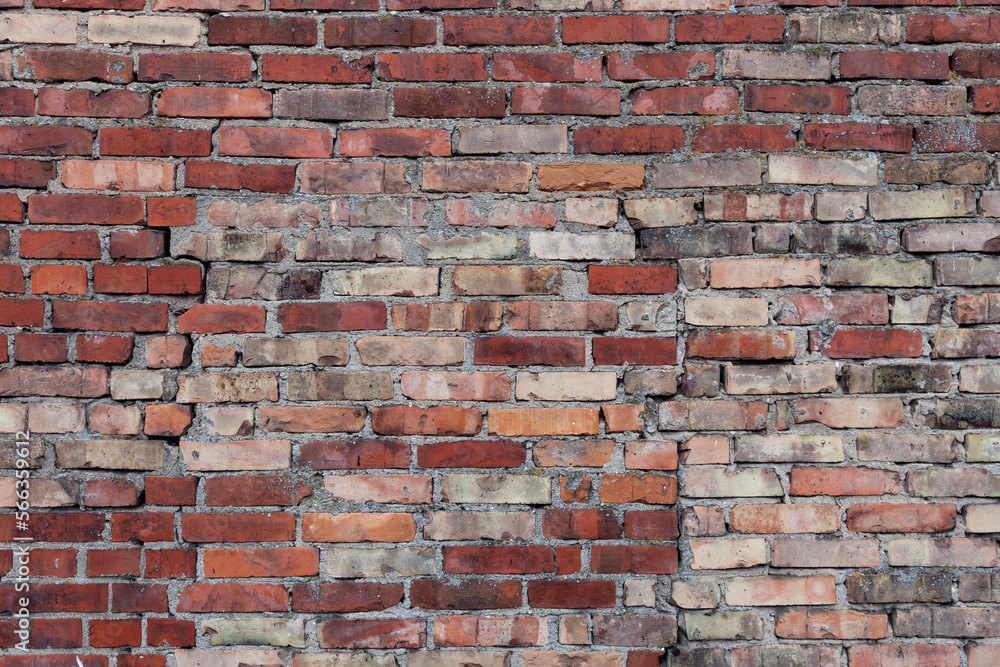 Red brick wall