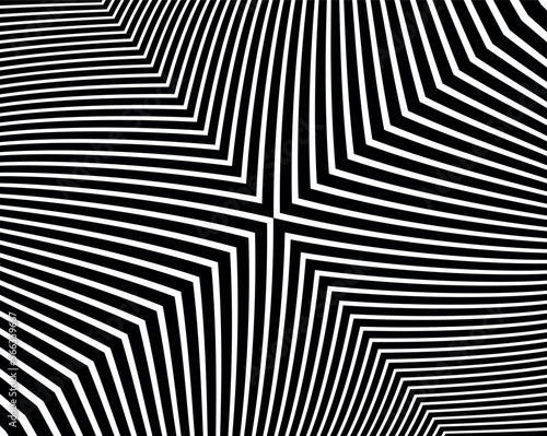 Obraz na płótnie Line art optical
