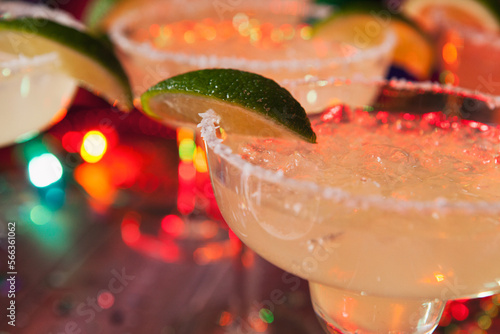 Cinco: Close Up Of Margarita On The Rocks At Party