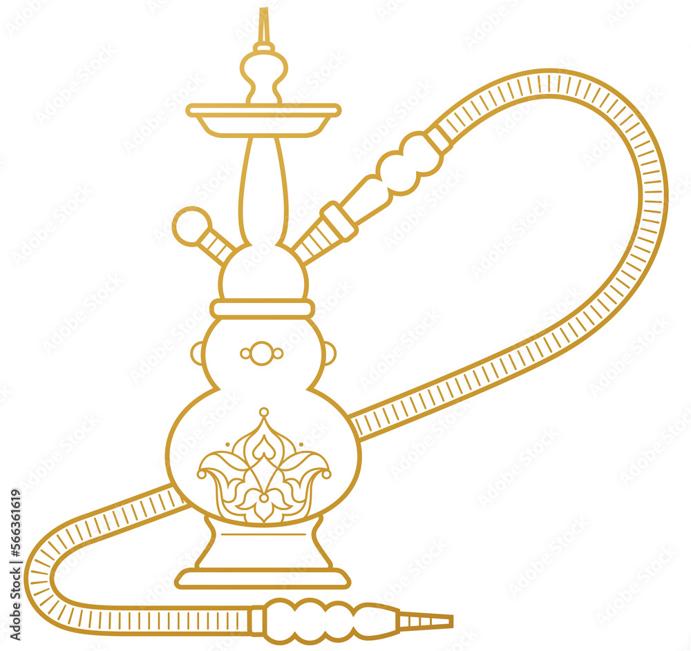 Arabic element, hookah for Ramadan Kareem Greetings, Iftar Party