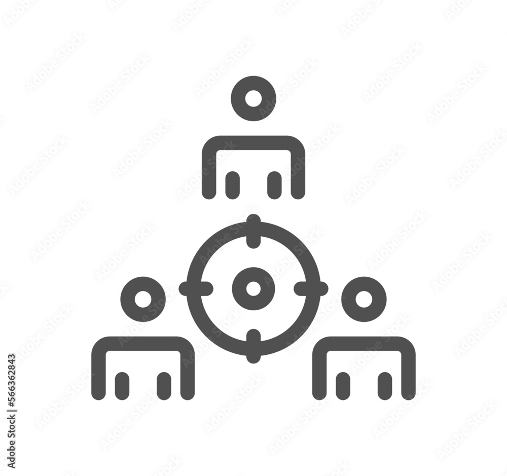 Target related icon outline and linear vector. Target related icon outline and linear vector.