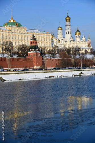 Obraz na płótnie Moscow Kremlin architecture, popular landmark. w salonie