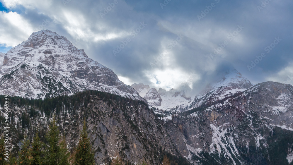 snow covered alps (Ehrwald, Austria)