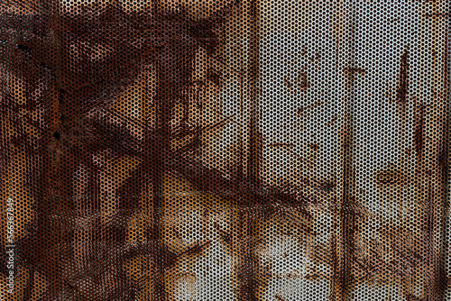 A rusty metal sheet