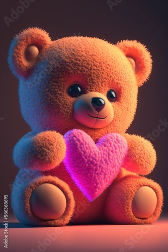 Cute Valentine Teddy Bear