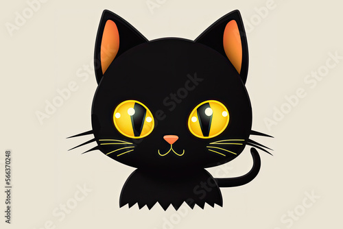 cat illustration character kitten cartoon icon logo © Esi