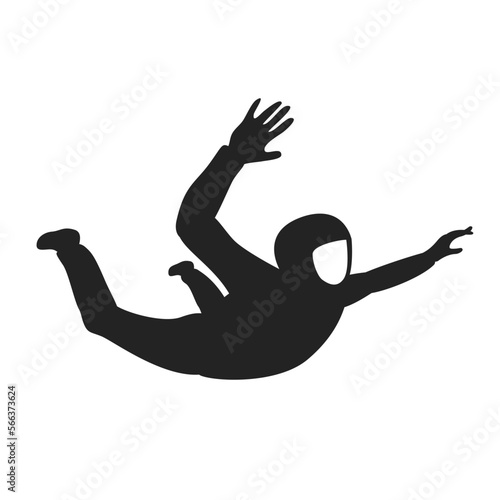 Man soars in a wind tunnel. Aerotube