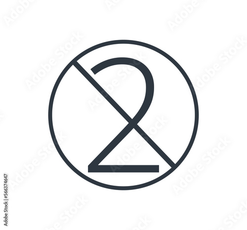 Single-use medical devices symbol. 