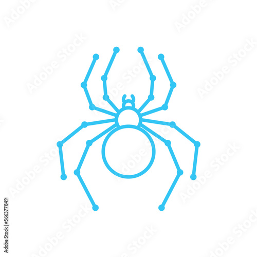 spider technology futuristic modern simple flat minimalist logo