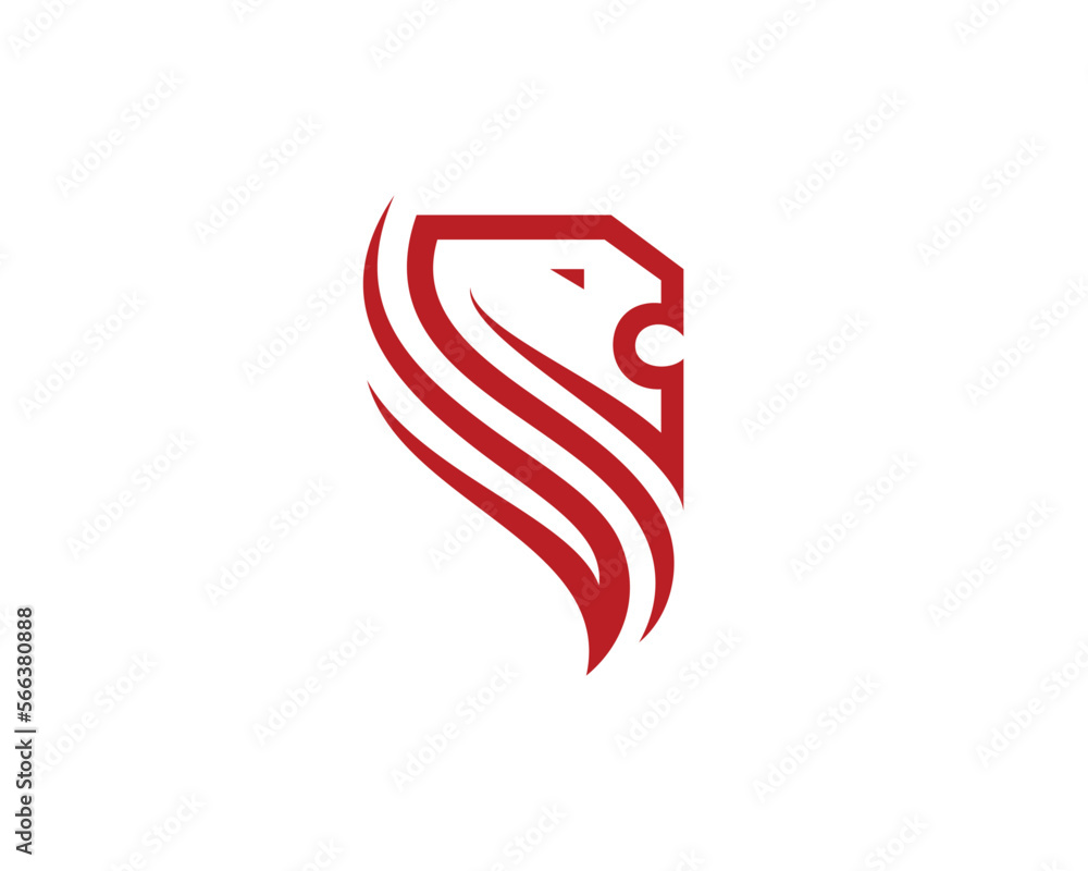 Obraz premium geometric lion head