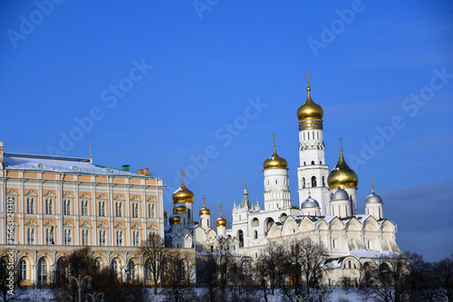 Obraz na płótnie Moscow Kremlin architecture in winter w salonie