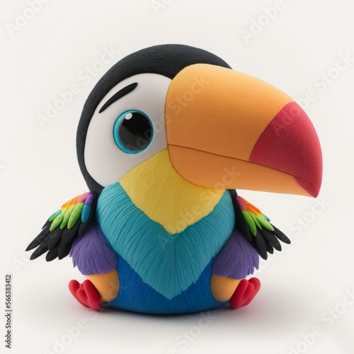 Colorful Tucan Plush Toy