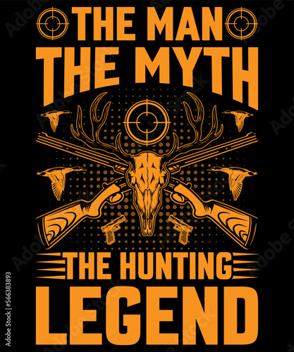 hunting t shirt design vector