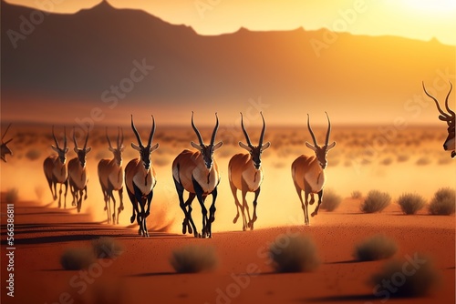 sunset in namibia