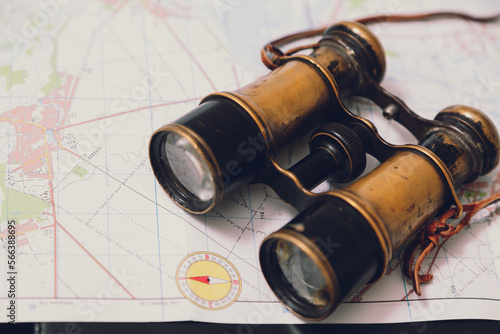 Ancient binoculars are on map