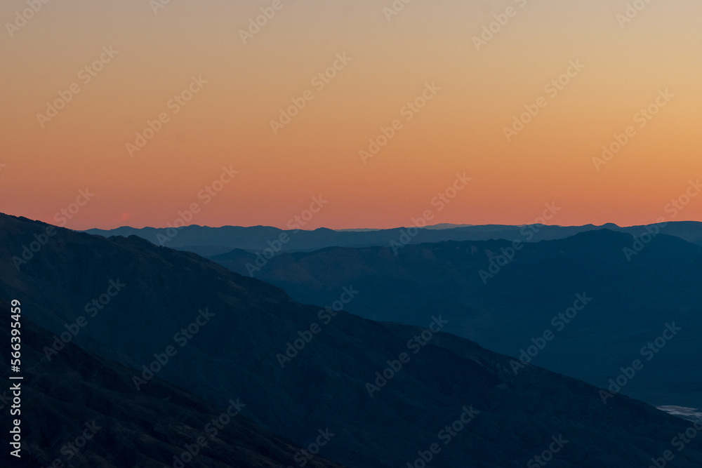 Fototapeta premium Dante's View Sunset at Death Valley National Park, California
