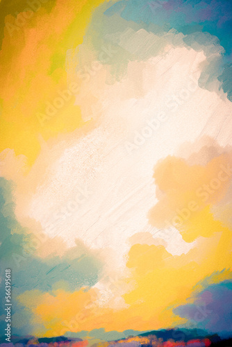 Impressionistic Vibrant Landscape - Digital Painting/Illustration/Art/Artwork Background or Backdrop, or Wallpaper