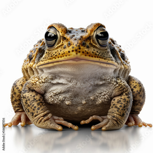 Realistic Frog, amphibian, toad, animal, nature, green looking funny 