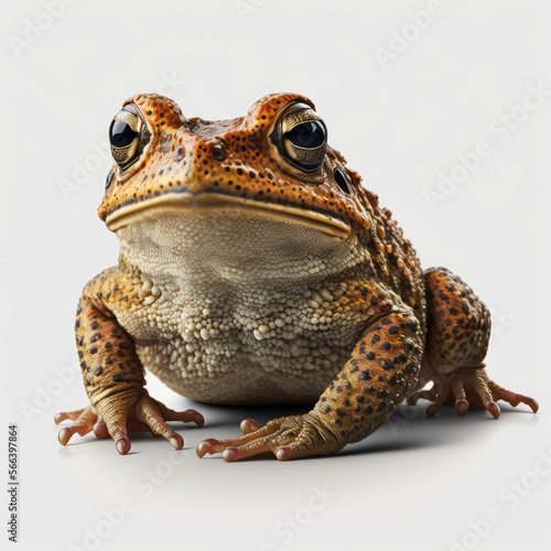 Realistic Frog, amphibian, toad, animal, nature, green looking funny 