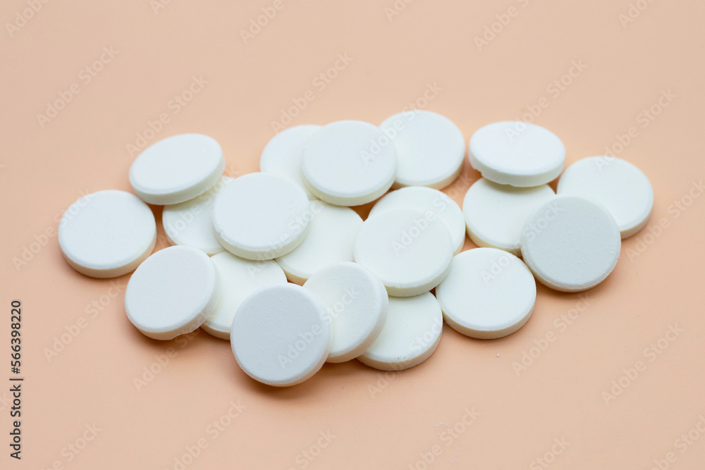 Milk tablet, White round candy Milk tablet, White round candy