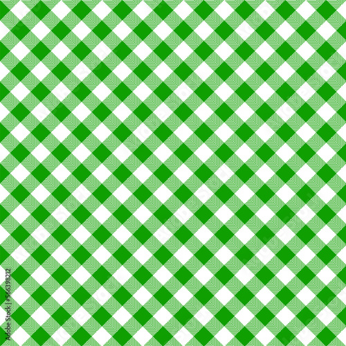 green plaid fabric