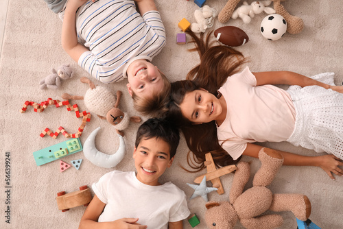 Little friends with toys ly...