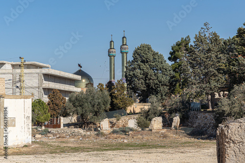 Shia Mosque in Baalbek, the City of the Sun, located in the Bekaa Valley, Lebanon photo