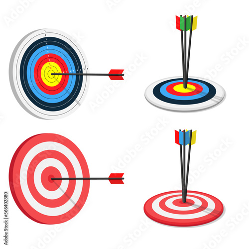 Archery target in 2 sides