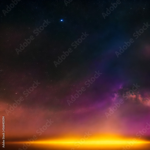 Abstract space star nebula night sky model texture render