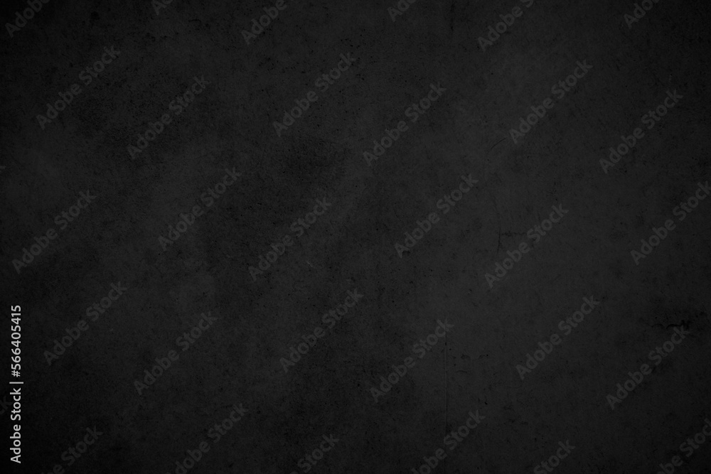 Black concrete stone texture for background in black. Abstract color dry scratched surface.