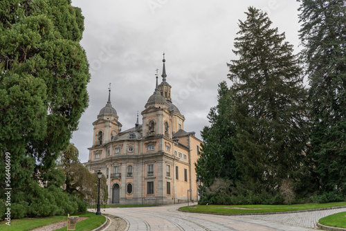 Views of the Royal Palace of San Idelfonso, one of the most important sites in the province of Segovia. photo