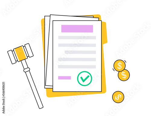 Legal work concept