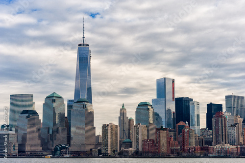 Manhattan Cityscape with One World Trade Center in Background. NYC, USA © Mindaugas Dulinskas