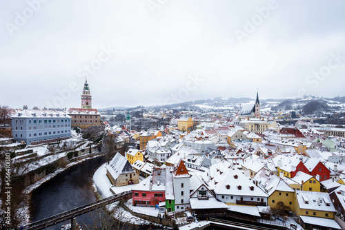 Česky Krumlov - Panorama der Altstadt