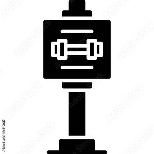 Gym Sign Board Icon