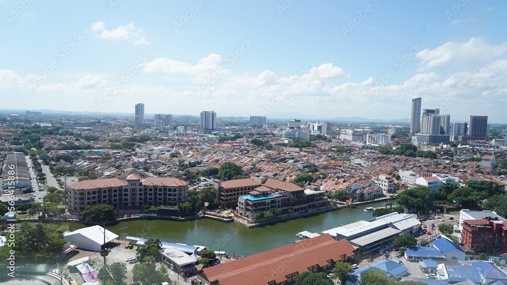 Obraz premium aerial view Melaka 
