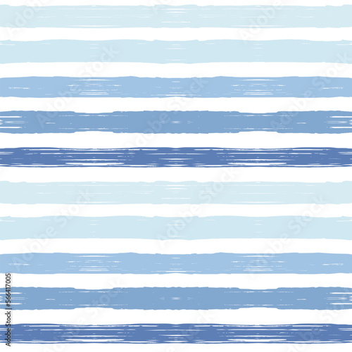 Stripes pattern, summer blue striped seamless vector background, navy brush strokes. pastel grunge stripes, watercolor paintbrush lines