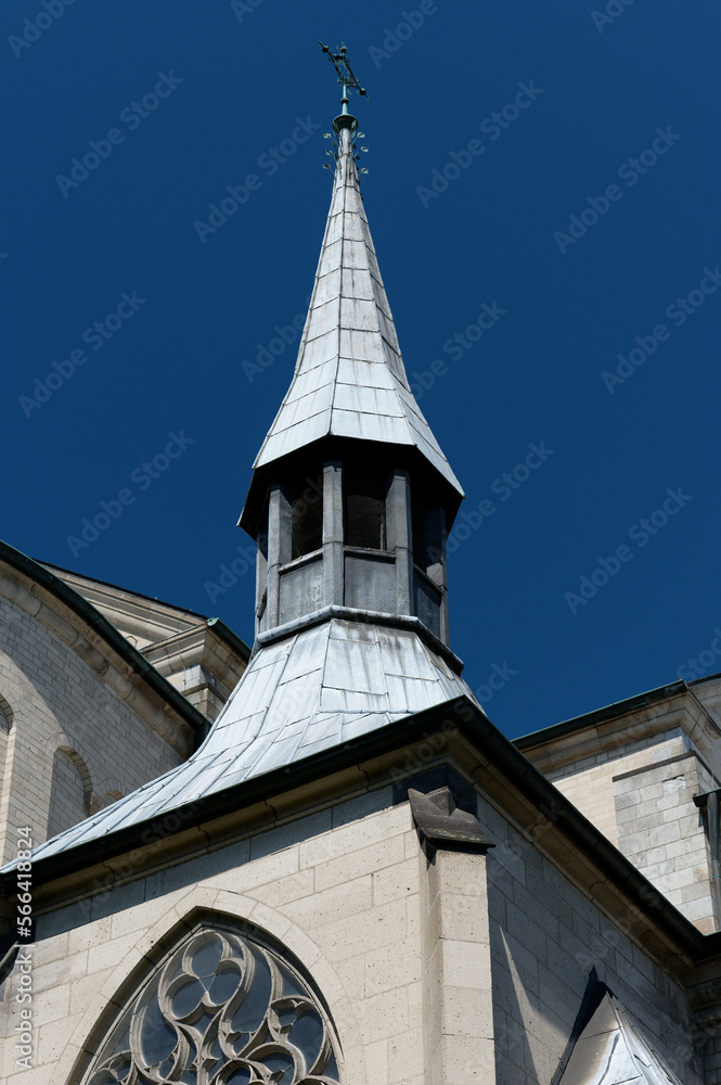 small tower at the 11th-century Romanesque church St. Maria im Kapitol located in the old town of Cologne small tower at the 11th-century Romanesque church St. Maria im Kapitol located in the old town of Cologne