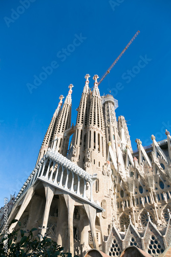 Sagrada Familia, religious building under construction in the city of Barcelona