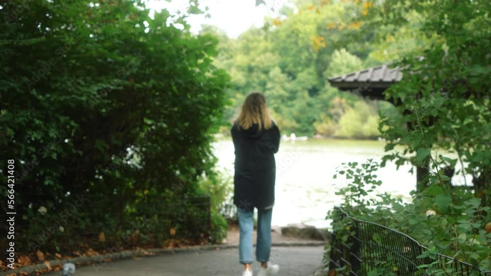 women walking in central park women walking in central park