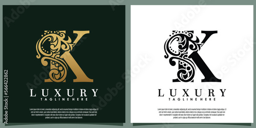 luxury logo design with initial letter K