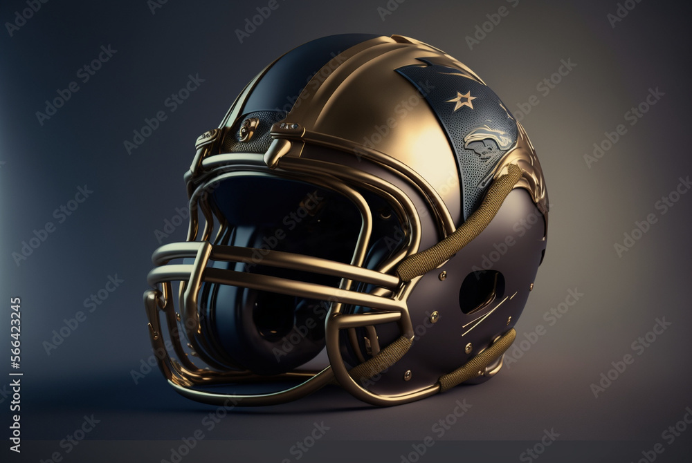 American Football Helmet, Football Helmet, Generative AI American Football Helmet, Football Helmet, Generative AI