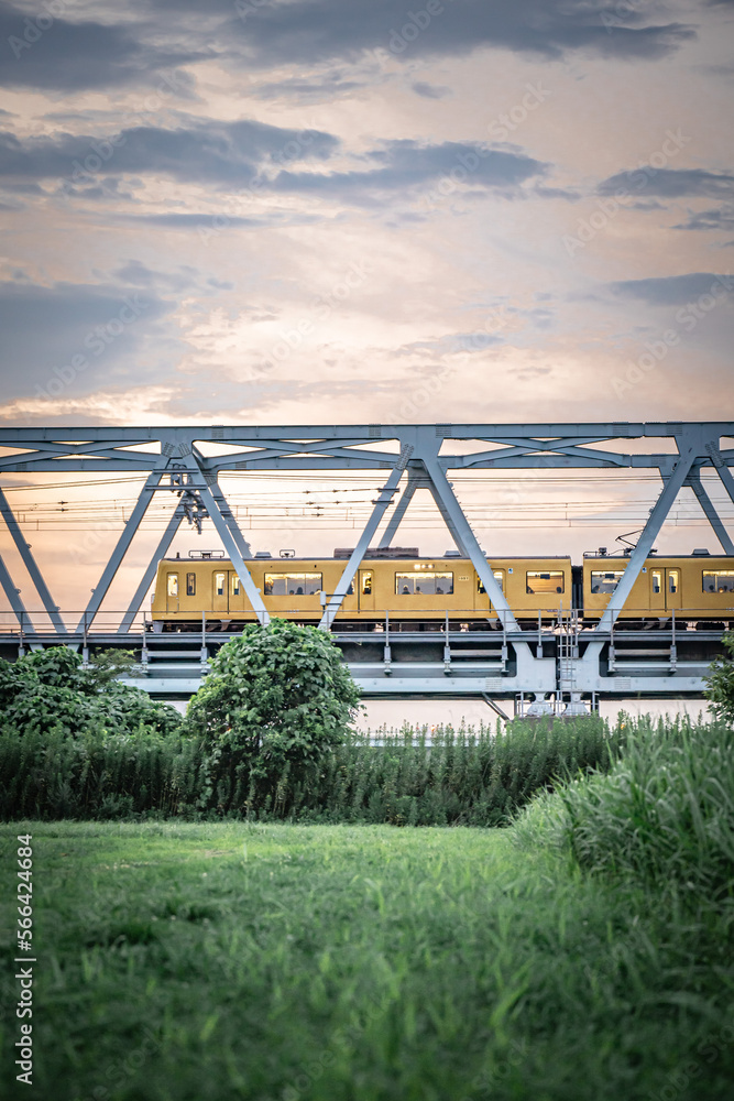 Obraz premium bridge over river in the city