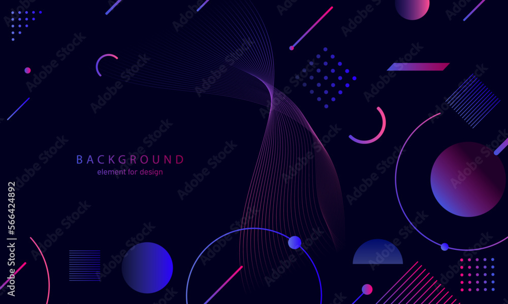 Abstract gradient background. Wave element for design. Digital frequency track equalizer. Stylized line art. Colorful shiny wave with lines created using blend tool. Curved wavy smooth stripe. Vector. Abstract gradient background. Wave element for design. Digital frequency track equalizer. Stylized line art. Colorful shiny wave with lines created using blend tool. Curved wavy smooth stripe. Vector.