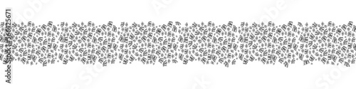 Joker laugh HA HA pattern on white backdrop. Abstract wallpaper. Modern horizontal background. Vector EPS 10