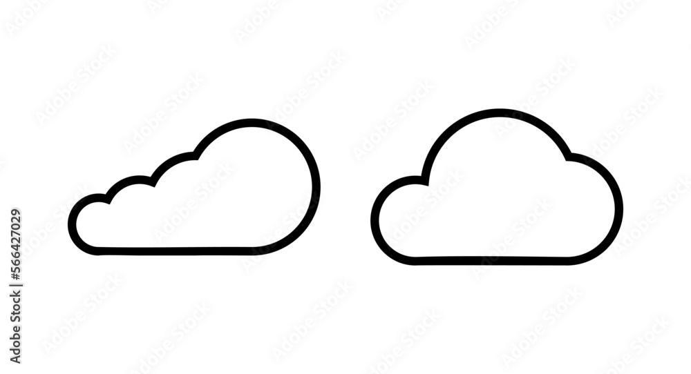 Cloud icon vector illustration. cloud sign and symbol Cloud icon vector illustration. cloud sign and symbol