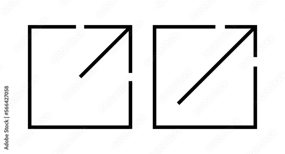 External link icon vector illustration. link sign and symbol. hyperlink symbol External link icon vector illustration. link sign and symbol. hyperlink symbol