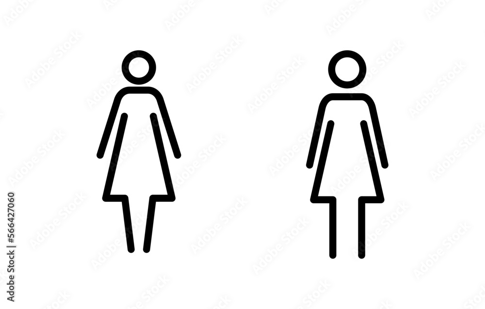 Female icon vector illustration. woman sign and symbol Female icon vector illustration. woman sign and symbol